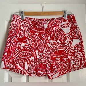 Anthropologie Kenji Paisley Women's Chino Shorts size 4 EUC